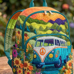Hippie Van Mountain Quilted Backpack