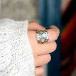 BAGUE TURQUOISE GOUTTE AJOURÉ