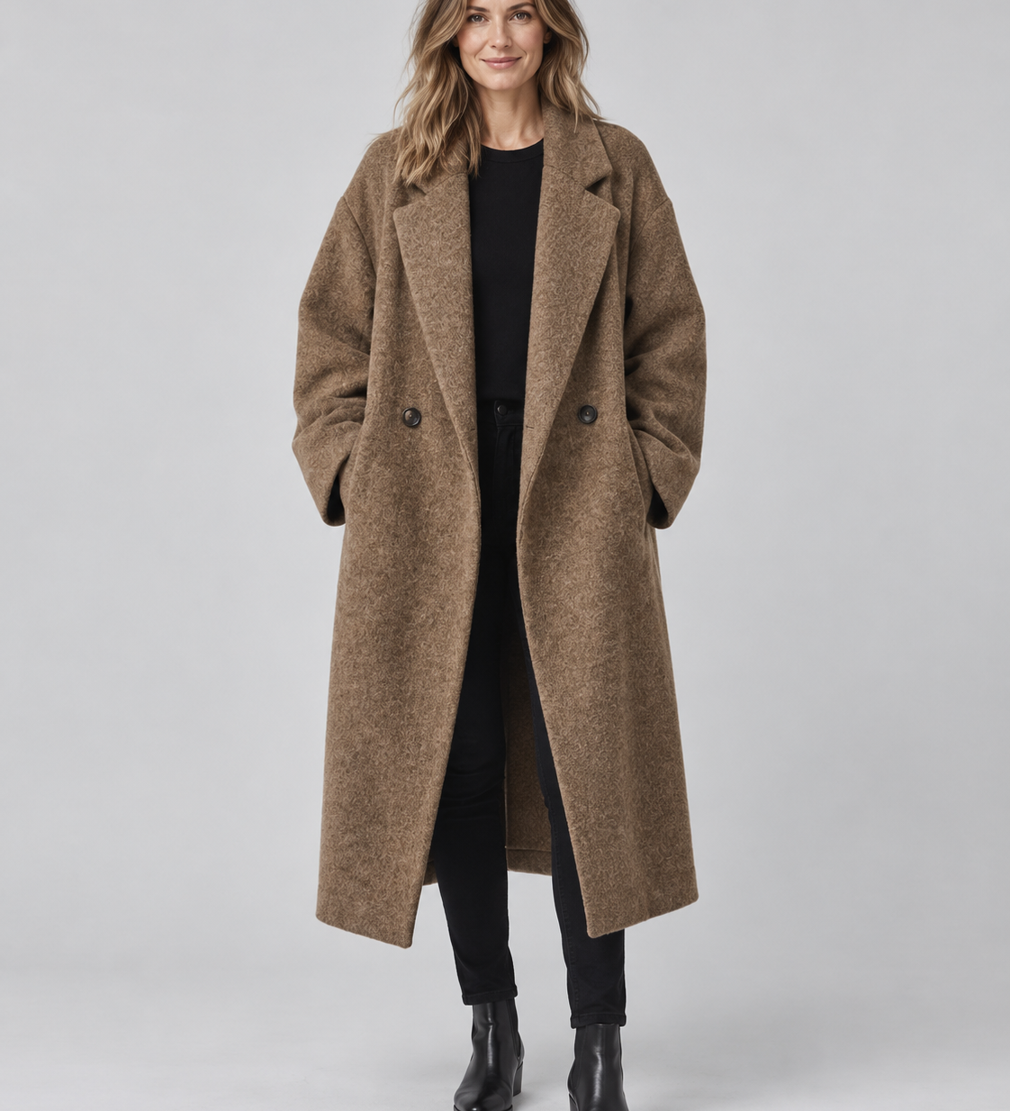 AURÉLIE | MANTEAU LONG CROISÉ