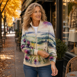 ZELDA | VESTE ZIPPÉE CHARDON ÉCOSSAIS
