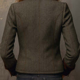 Blazer Vintage da Donna con Rifiniture a Zigzag