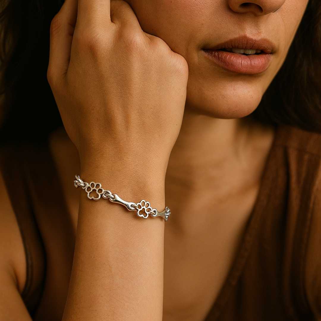 Paw & Bone Charm Bracelet