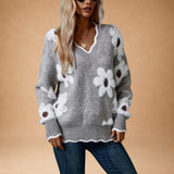 ZINOVIA | PULL FLEURI RAFFINÉ
