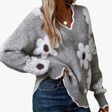 ZINOVIA | PULL FLEURI RAFFINÉ
