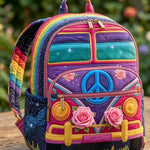 Hippie Van Quilted Backpack