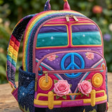Hippie Van Quilted Backpack