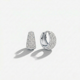 Jules Mini Hoops | White Gold