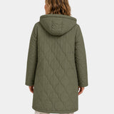 LORINE | VESTE MANCHES LONGUES À CAPUCHE