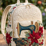 Vintage Sewing Machine Quilted Backpack