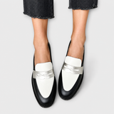 MAGDALENA | MOCASSINS MÉTALLISÉS NOIRS