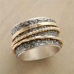 BAGUE VINTAGE OR ETARGENT