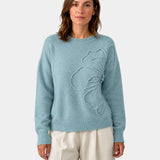 ALMA | PULL TRICOTÉ FLEURI