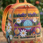 Hippie Van Quilted Backpack