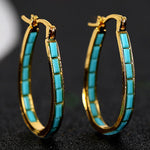Caspian Edge Hoops | Gold