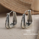 Ethnic Boho Style Geometric Vintage Hoop Earrings