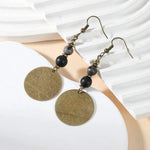 Bohemian Antique Bronze Beaded Dangle Drop Earrings