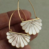 BOUCLES D'OREILLES VINTAGE BOHÈME IMITATION PERLE DÉCOR ARTISTIQUE NUPTIAL
