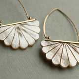 BOUCLES D'OREILLES VINTAGE BOHÈME IMITATION PERLE DÉCOR ARTISTIQUE NUPTIAL