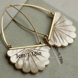BOUCLES D'OREILLES VINTAGE BOHÈME IMITATION PERLE DÉCOR ARTISTIQUE NUPTIAL