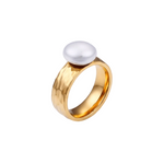 GOLD PEARL VINTAGE RING