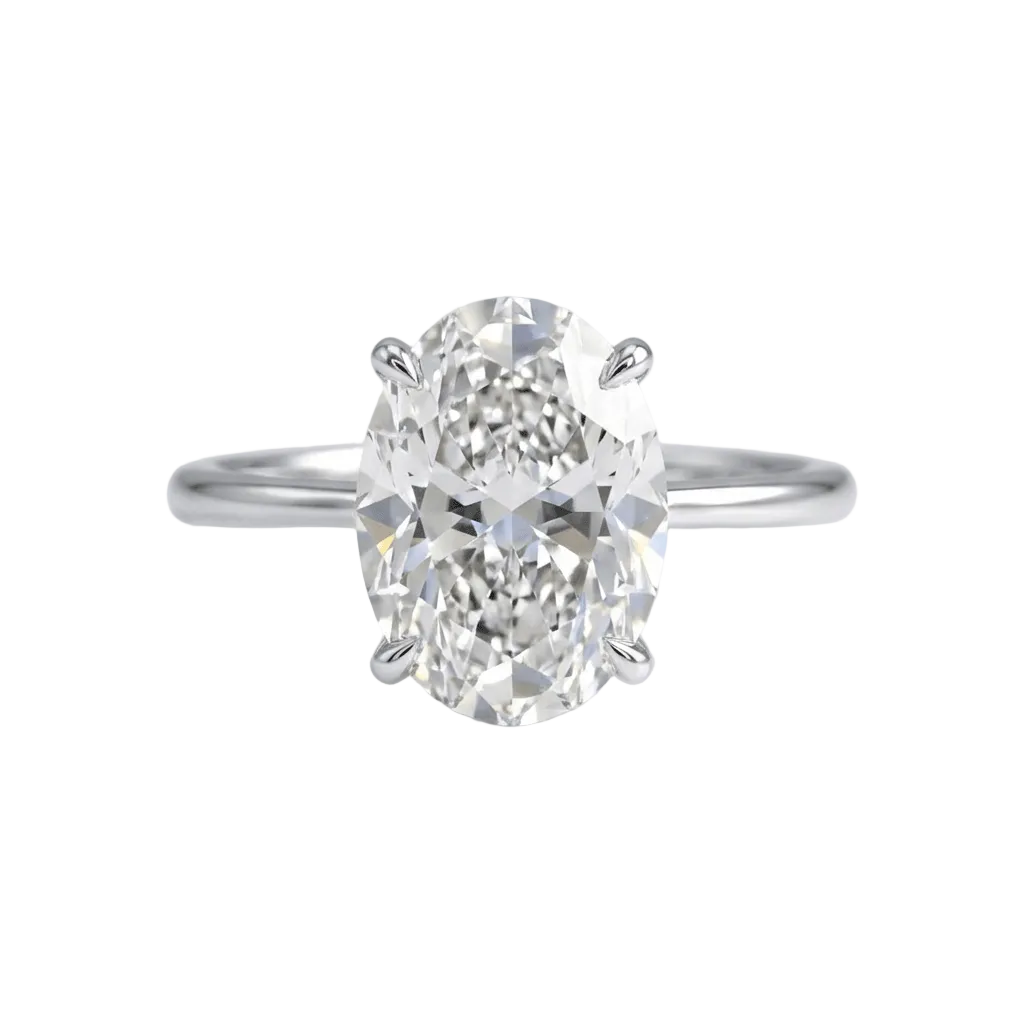 OVAL DIAMOND SOLITAIRE RING