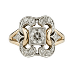 DIAMOND RETRO SCULPTURAL RING