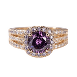GOLD AMETHYST RING