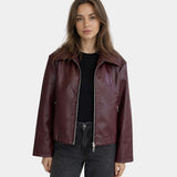 ROSÉLINEA | VESTE SIMILI CUIR CLASSIQUE