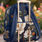 Magnolia Floral Quilted Backpack