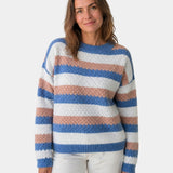 CAMILLE | PULL OVERSIZE RAYÉ COL ROND
