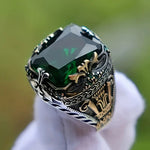 Klara Emerin Ring | Mixed Gold