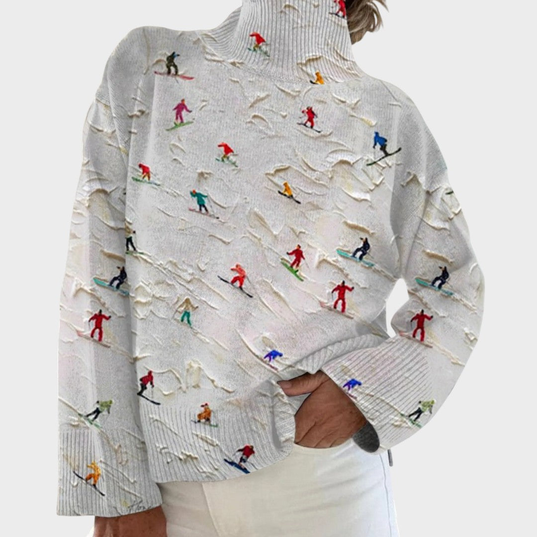 CAMILA | PULL TRICOTÉ ARTISTIQUE