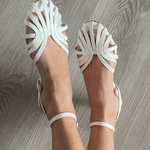 Anaïs | Sandales Dorées avec Bijoux