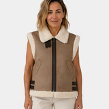ADALSINDE | GILET SANS MANCHES EFFET SHEARLING