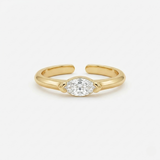 Aya Sterling Ring | White Gold