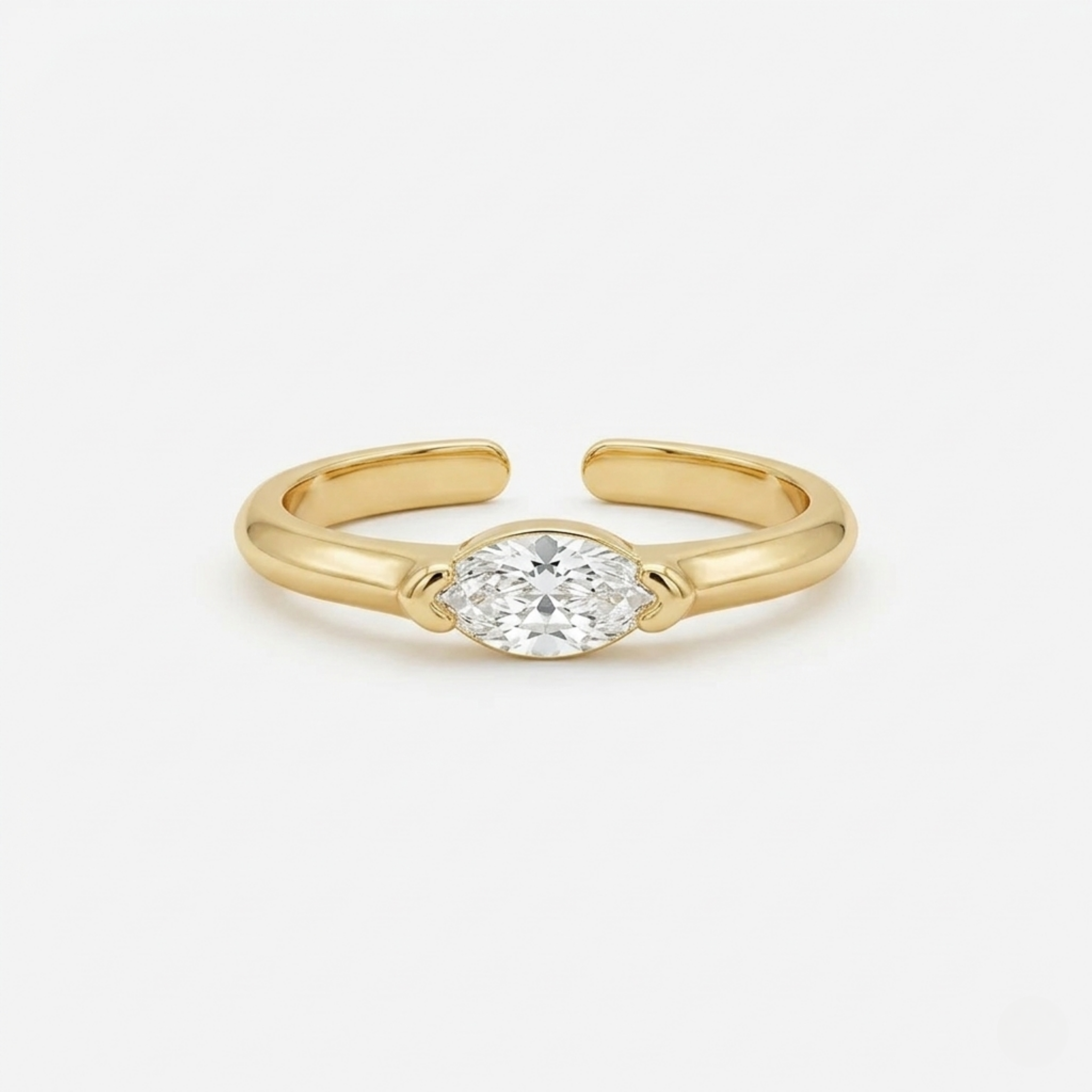 Aya Sterling Ring | White Gold