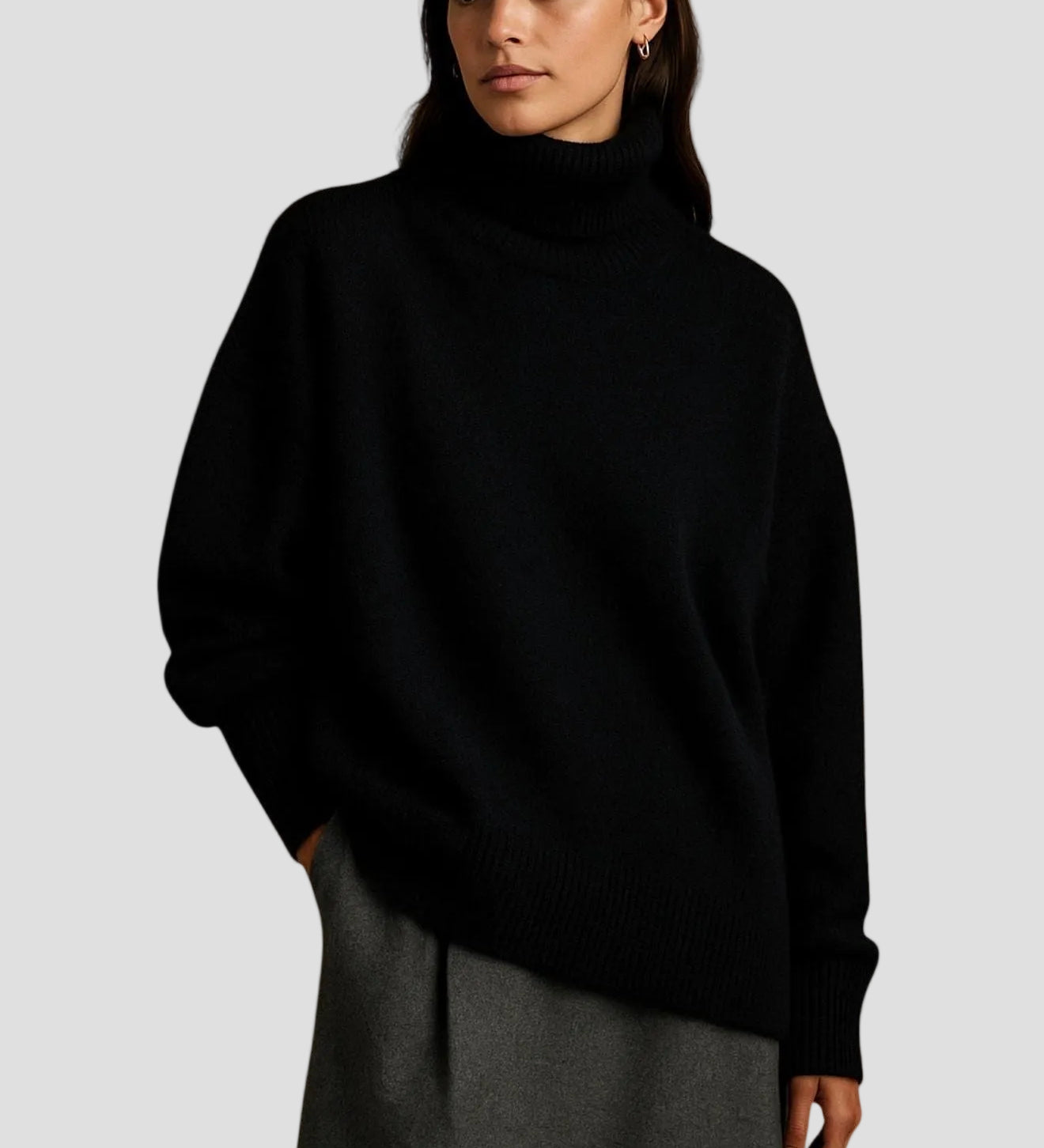 SIXTINE | PULL COL ROULÉ DOUX