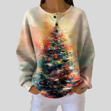 ELOISE - PULL SAPIN DE NOËL AQUARELLE