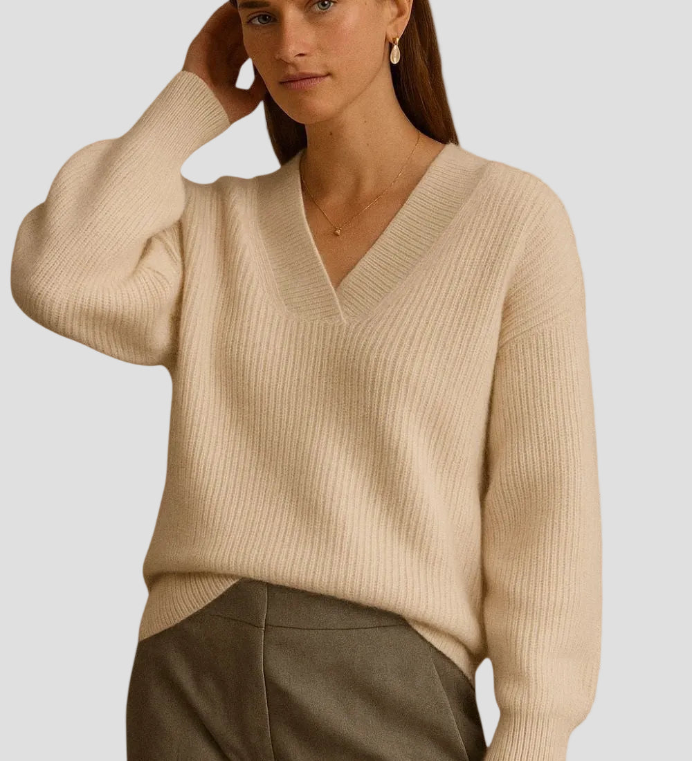 ÉLIANE | PULL CACHEMIRE ÉMERAUDE