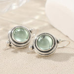 Bohemian Handmade Green Cubic Zirconia Dangle Earring