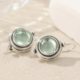 Bohemian Handmade Green Cubic Zirconia Dangle Earring
