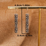 Vintage Boho Bar Pendant Earrings