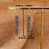Vintage Boho Bar Pendant Earrings