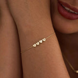 BRACELET INITIALE CŒUR PERSONNALISÉ