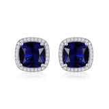Saphir Square Stud - Earrings