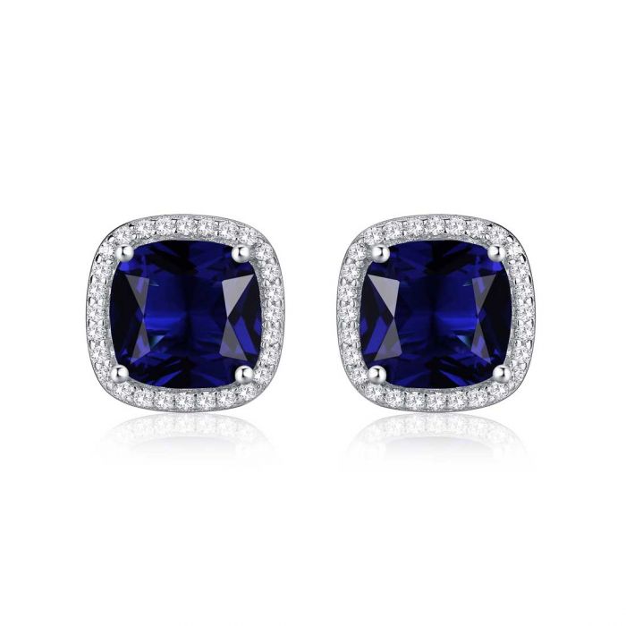 Saphir Square Stud - Earrings