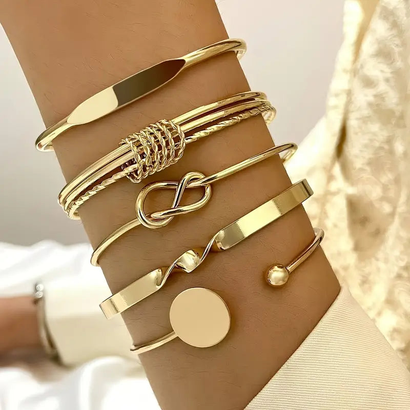 Ensemble Noué Élégance Bracelet | Or
