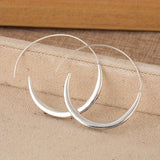 Handcrafted Retro Boho Copper Hoop Earrings
