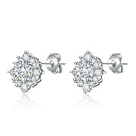 Luna Glow Earrings | White gold