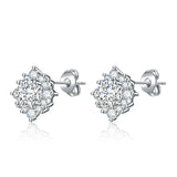 Luna Glow Earrings | White gold